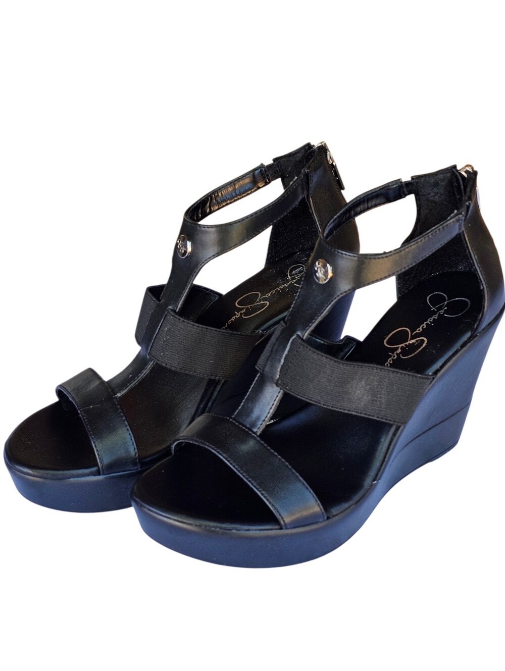 Black Wedge Sandals - Jessica Simpson